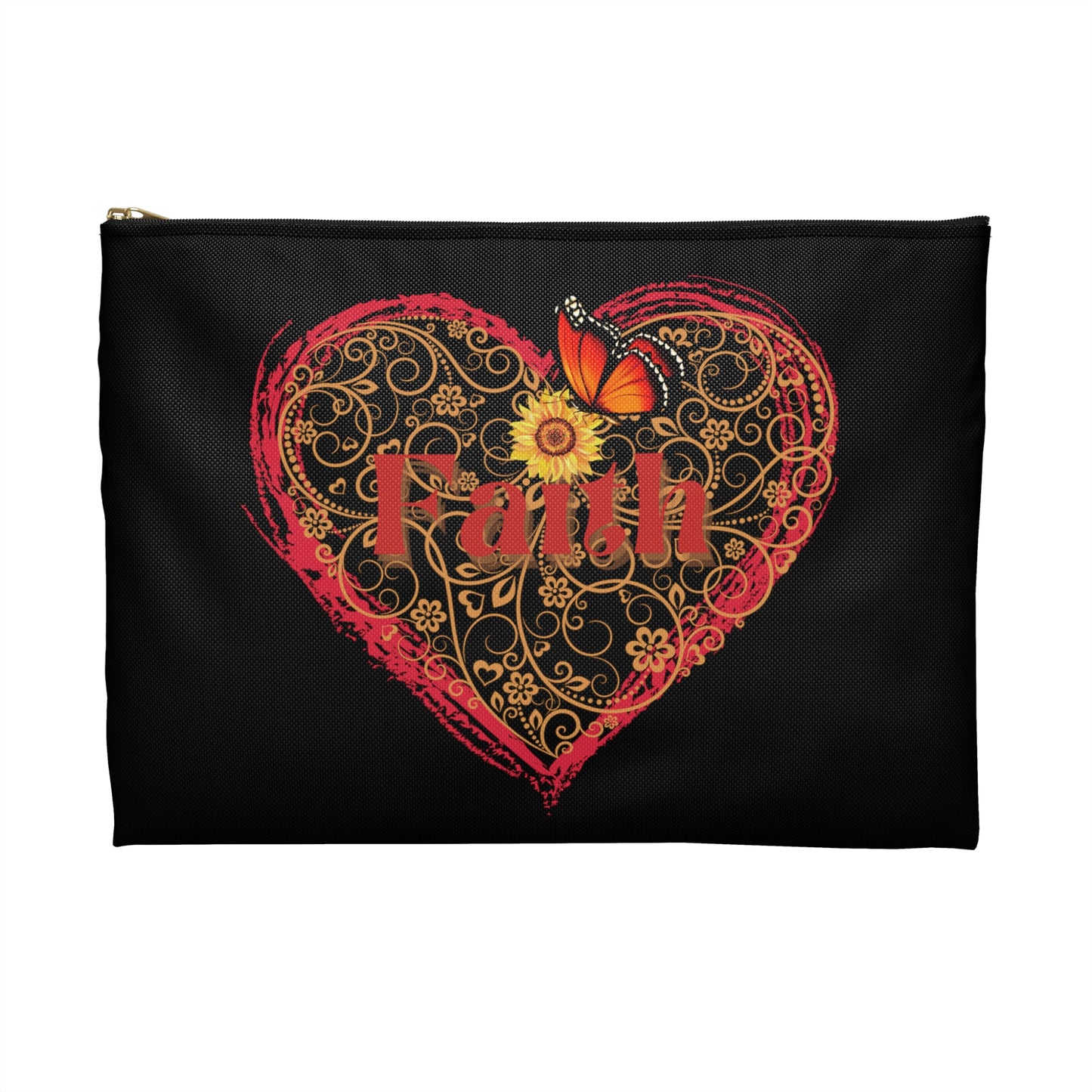 Makeup Bag Faith Accessory Pouch