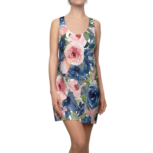 Women's Flowered  Racerback Dress