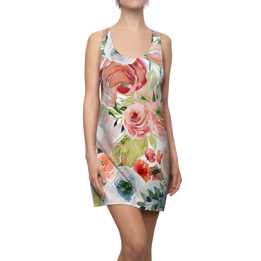 Women's Flowered  Racerback Dress