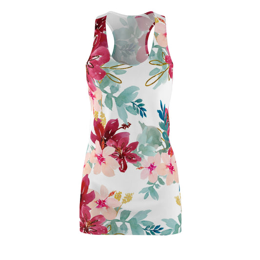 Women's Flowered  Racerback Dress