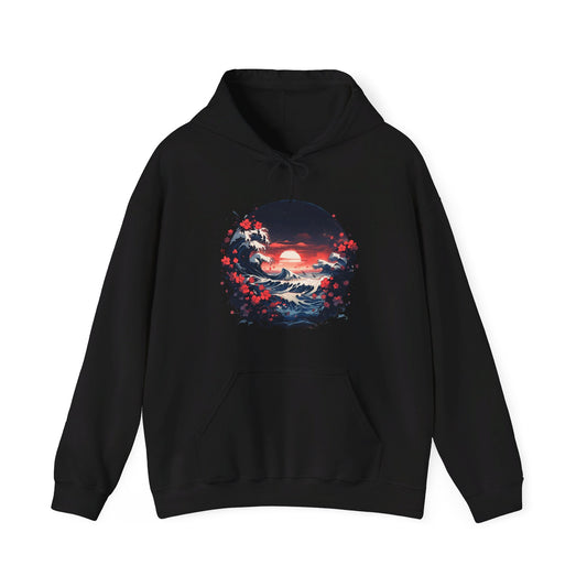 Japanese Design Unisex Heavy Blend™ Hooded Sweatshirt