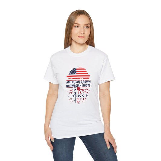 American Roots Unisex Ultra Cotton Tee - Celebrate Heritage & Patriotism Tee