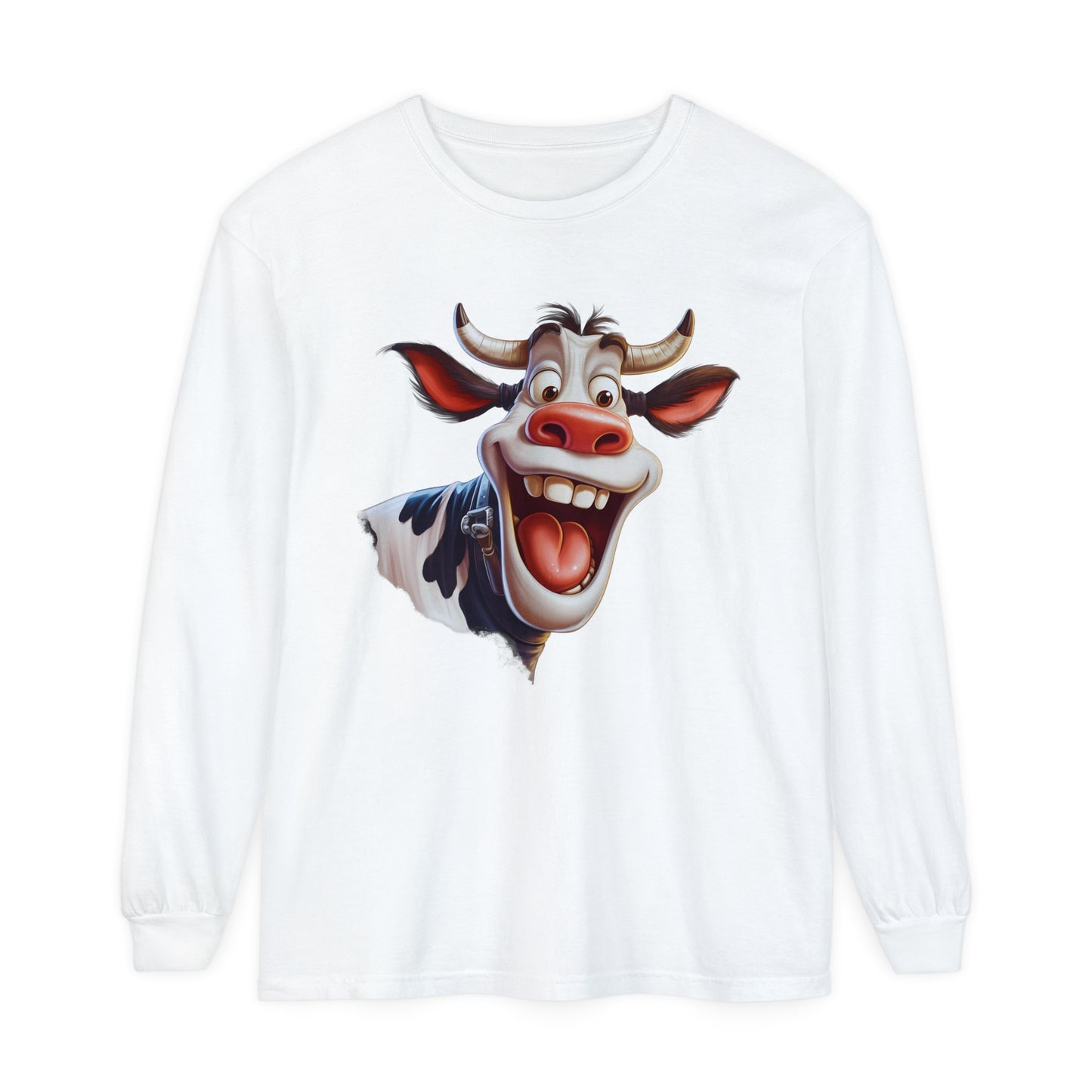 Happy Cow Unisex Graphic Long Sleeve T-Shirt