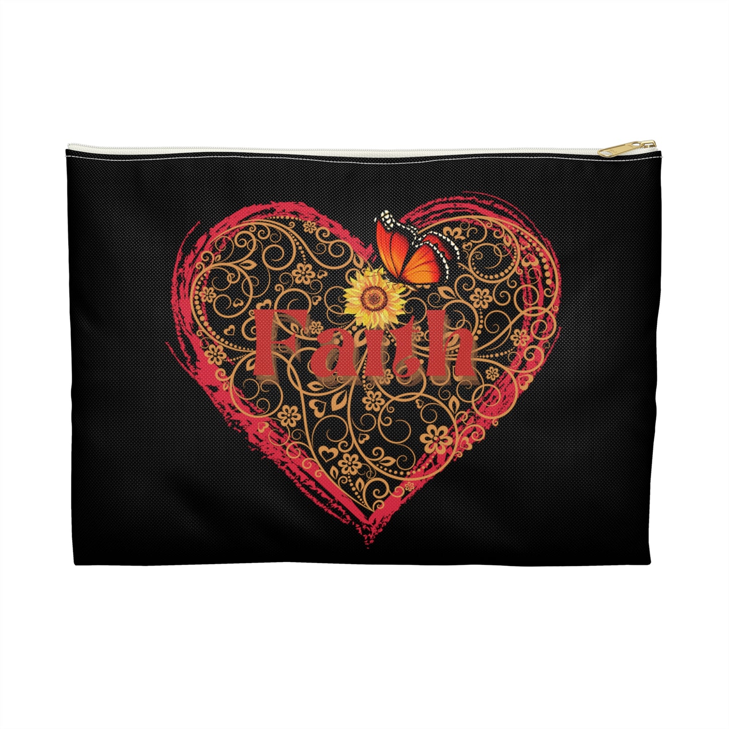 Makeup Bag Faith Accessory Pouch