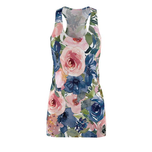 Women's Flowered  Racerback Dress