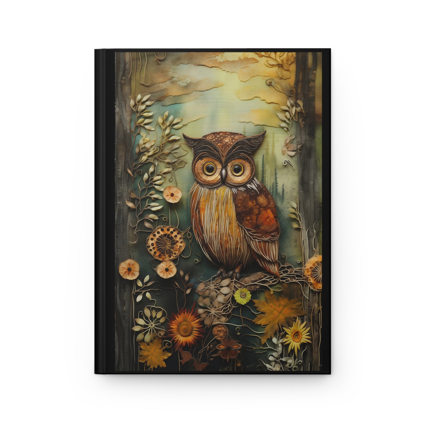 Steampunk Owl Hardcover Journal Matte