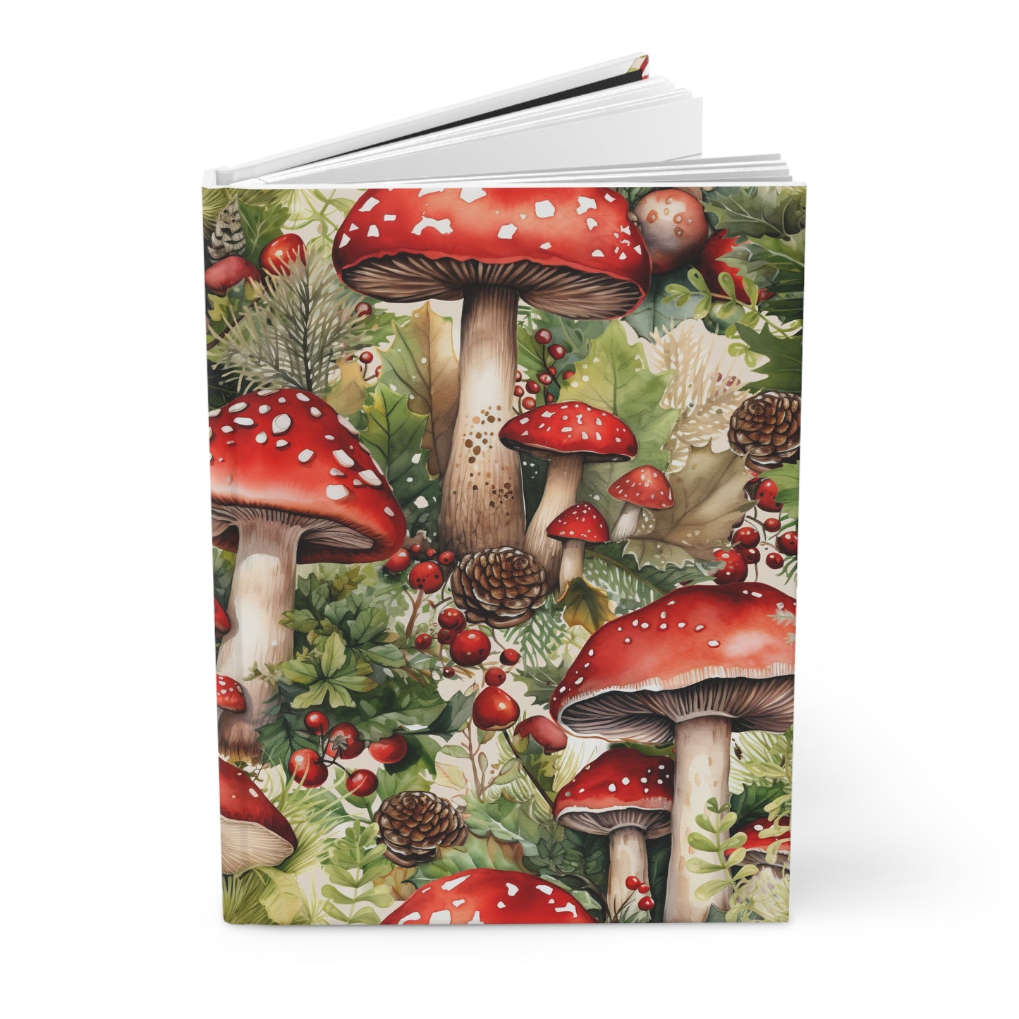 Colorful Mushroom Hardcover Journal Matte