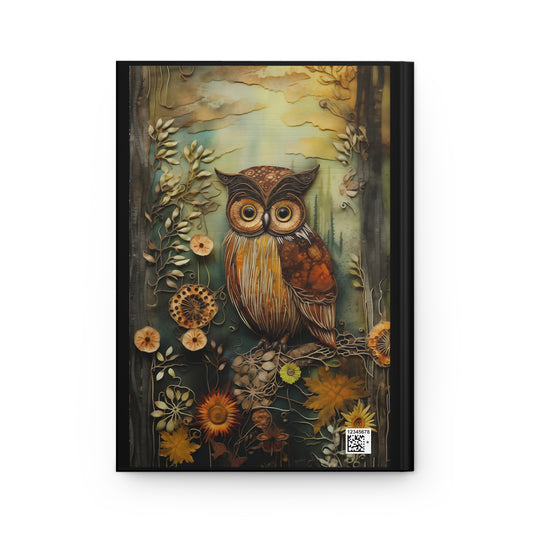 Steampunk Owl Hardcover Journal Matte