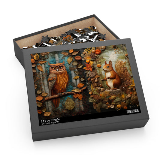 Puzzle (252 Pieces) Woodland Friends Puzzle