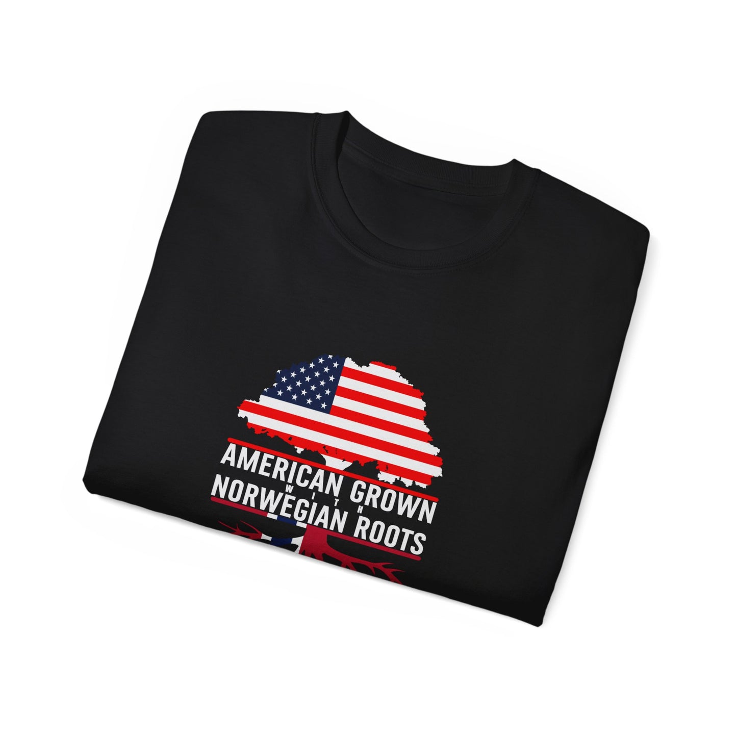 American Roots Unisex Norwegian Ultra Cotton Tee - Celebrate Heritage & Patriotism