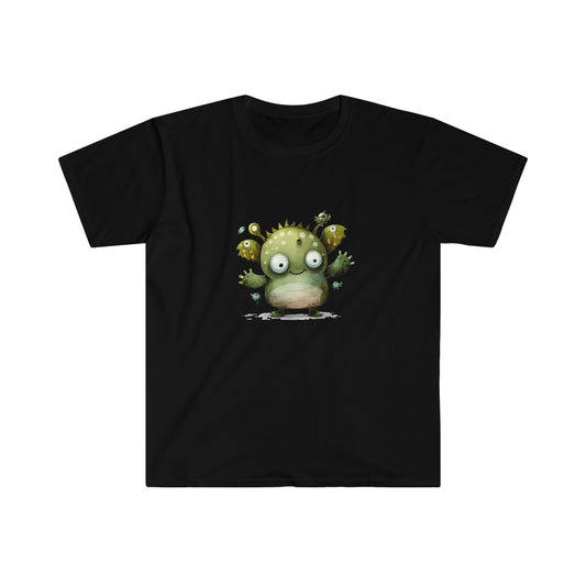 Young Man's Green Eyed Monster Unisex Softstyle T-Shirt