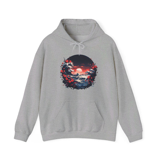 Japanese Design Unisex Heavy Blend™ Hooded Sweatshirt