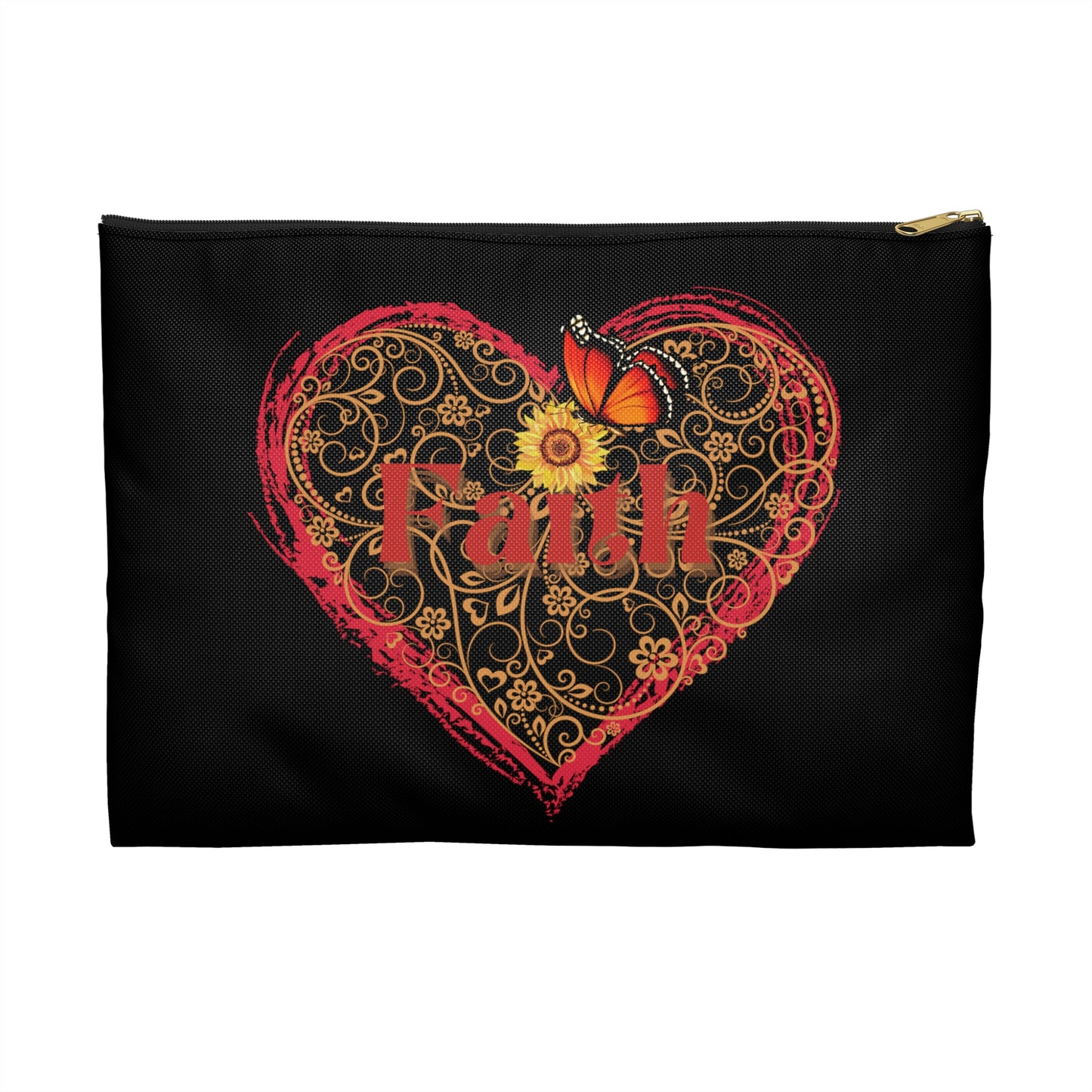 Makeup Bag Faith Accessory Pouch