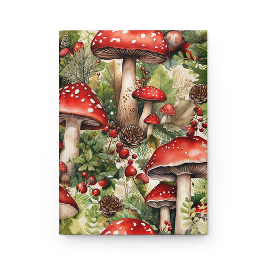 Colorful Mushroom Hardcover Journal Matte