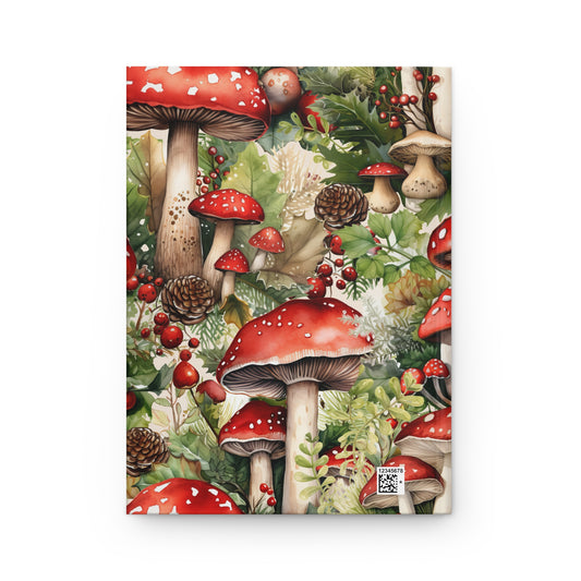 Colorful Mushroom Hardcover Journal Matte