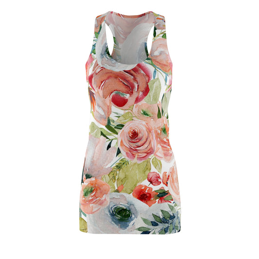 Women's Flowered  Racerback Dress