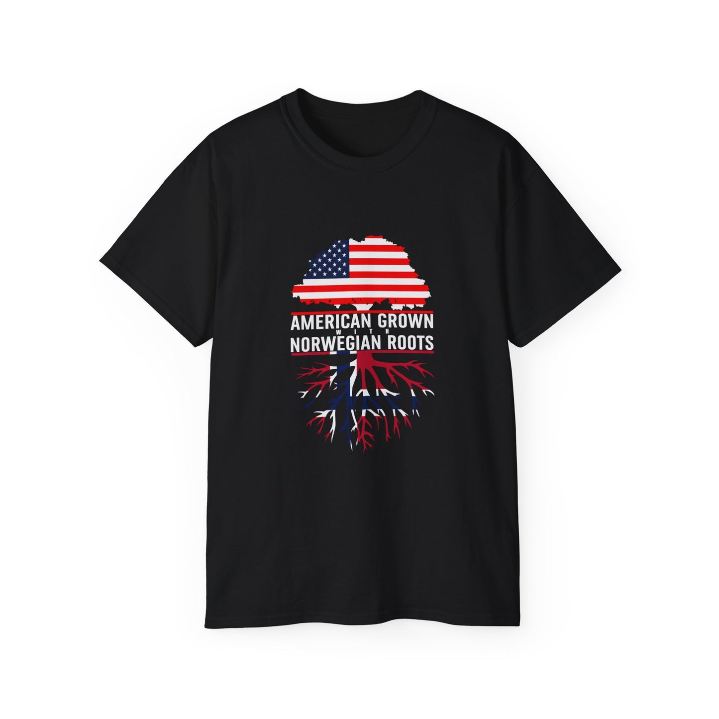 American Roots Unisex Norwegian Ultra Cotton Tee - Celebrate Heritage & Patriotism