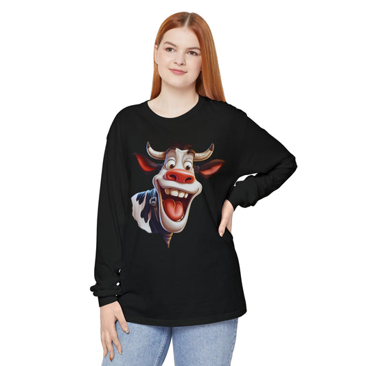 Happy Cow Unisex Graphic Long Sleeve T-Shirt