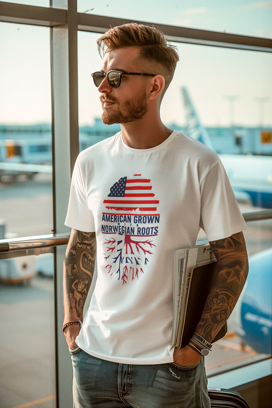 American Roots Unisex Ultra Cotton Tee - Celebrate Heritage & Patriotism Tee