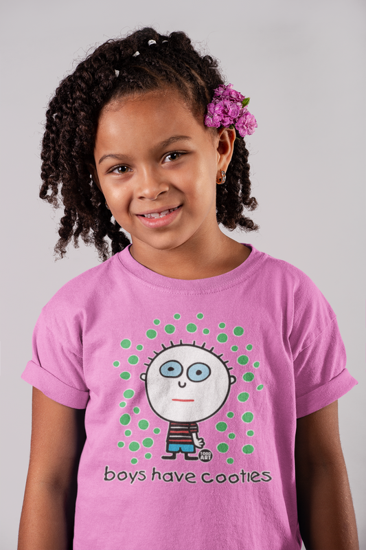 Cute Back to School "Boys have Cooties" Heavy Cotton™ Tee