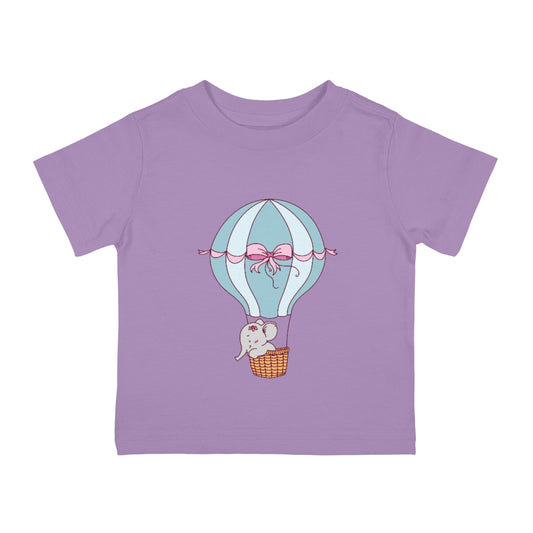 Toddler Tee Elephant in a Hot Air Balloon Tee