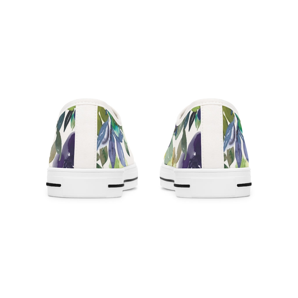 Women's Low Top Floral Sneakers