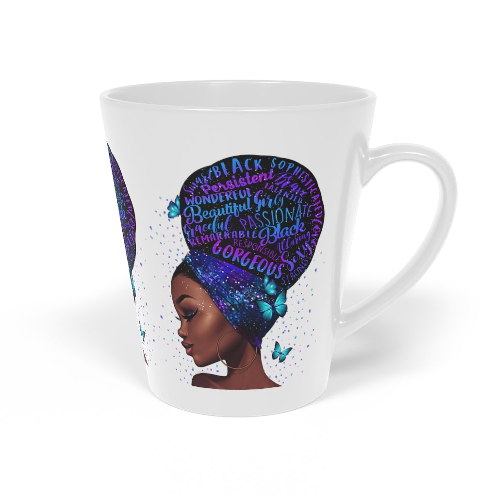 Beautiful Black woman on a White Mug